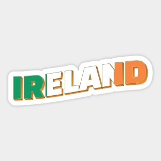 Ireland Vintage style retro souvenir Sticker